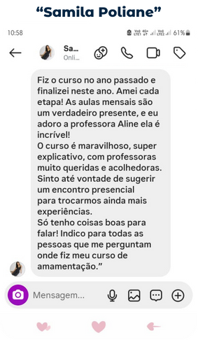 depoimento FCA1 – 3 Depoimento 3 Formação em Consultoria de Amamentação Práticas Essenciais Unimaterna